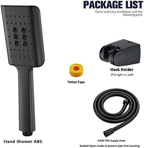 UWEREBFM X Shower Head with Handheld 3 Settings