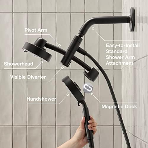 KOHLER 23219 CP Purist 2-in-1 Shower Combo