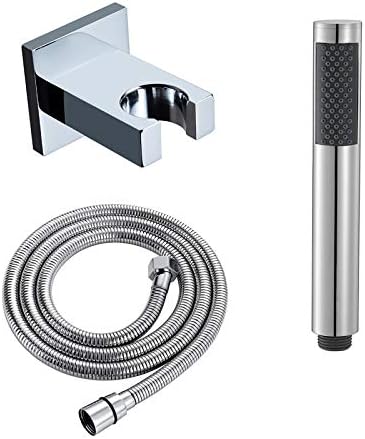 Chrome Handheld Shower Head Set High Pressure