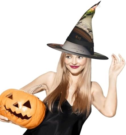 Witch Hats with LED Light Halloween Cone Costume Hat