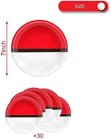 OULUN 30Pcs Cartoon Animated Party Plates