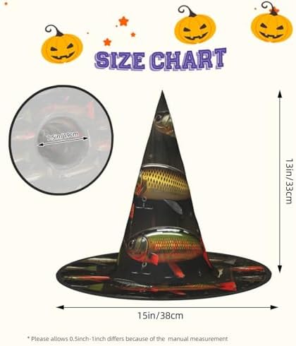 Fishing Lure Style Witch Hat Halloween Costume