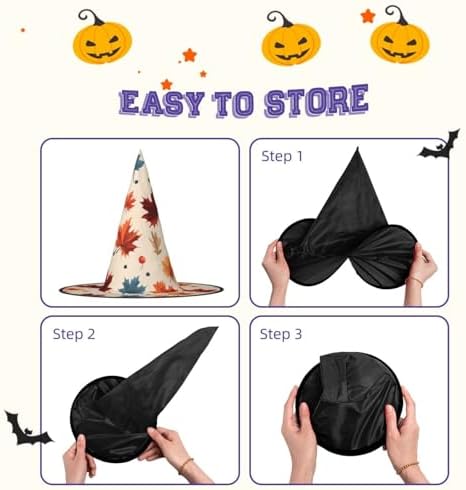 Fall Maple Leaf Witch Hat Halloween Costume