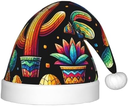 Augenstern Colorful Cactus Christmas Hat Unisex Santa Hat