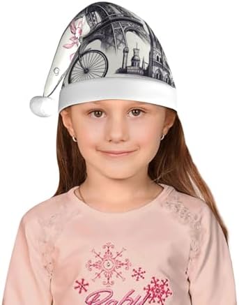 Augenstern Christmas Hat with Paris-Eiffel Tower and Bike Design