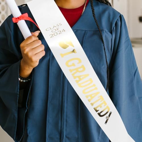 Amosfun Class of 2024 Graduation Sash 4pcs