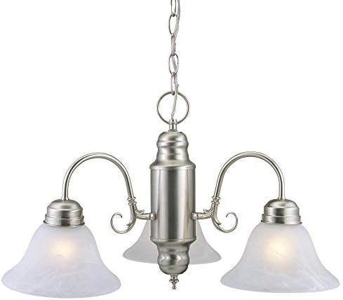Design House 511543 Millbridge Traditional 3-Light Dimmable Chandelier