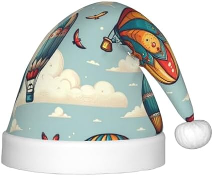 Augenstern Christmas Hat Hot Air Balloon Bird Unisex Santa Hat