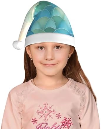 Augenstern Christmas Hat Pastel Mermaid Fishscale Santa Hat Unisex