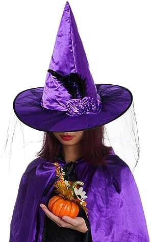 Hoyuwak Witch Hat for Women Halloween