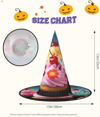 Witch Hats Halloween Costume Cosplay Cupcake Wizard Hats
