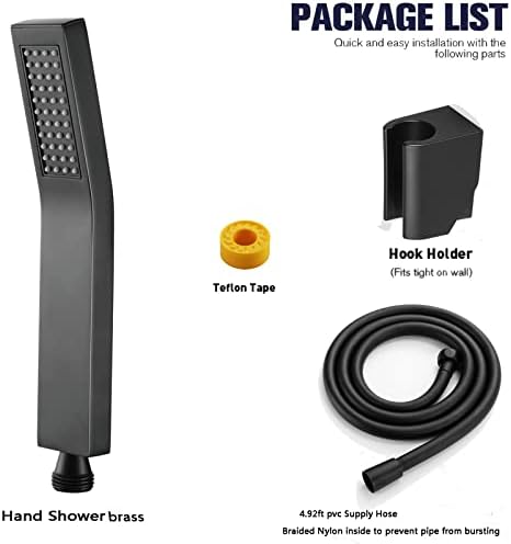 Uwerfm Handheld Shower Head Set Gray