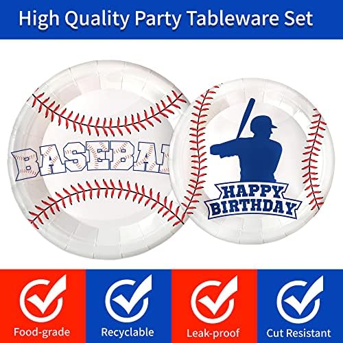 120pcs Baseball Themed Party Tableware Set
