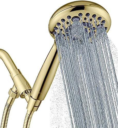 G Promise High Pressure Handheld Shower Head with 6 Spray Settings