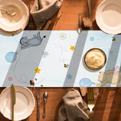 Winnie Bear Themed Tablecloth for Baby Shower or Birthday Party