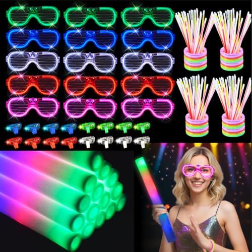 280 PCS Glow in the Dark Party Supplies