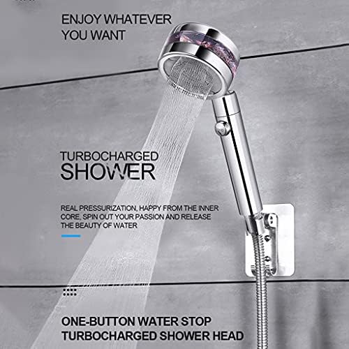 360 Degree Rotating Handheld Showerhead with OnOff Button