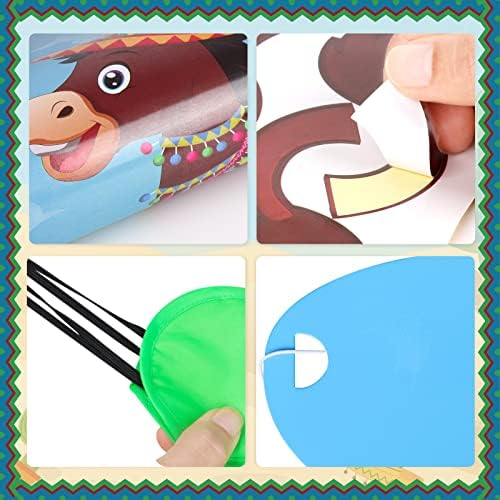 Hooqict Pin The Tail On The Donkey Game Set
