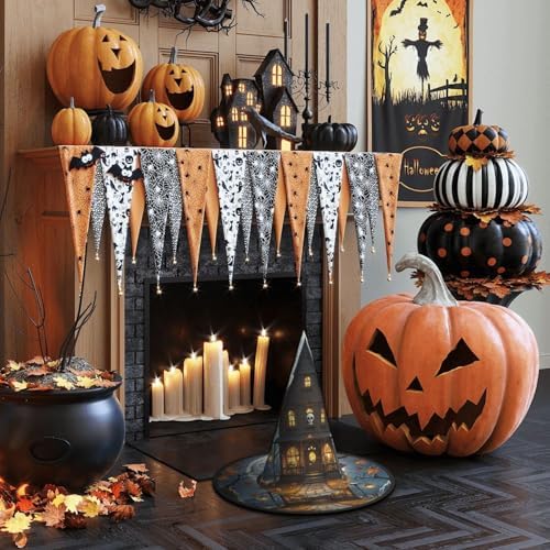 Witch Hats Halloween Cone Wizard Skull Costume Hat