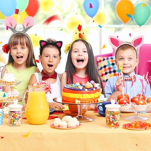6Pcs Farm Animal Headbands for Kids Adults Party Decor