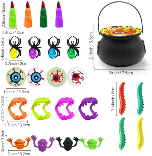 LEASEN 168 Piece Halloween Party Favor Set
