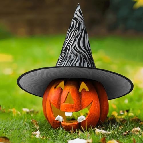 Zebra Pattern Witch Hat Halloween Costume for Adults