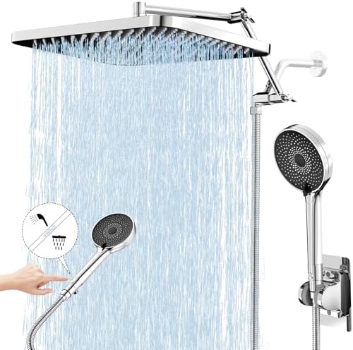 13 Inch Rainfall Handheld Shower Combo with 3 Modes