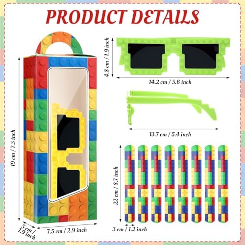 Wettarn 48 Pcs Building Block Party Favors for Kids
