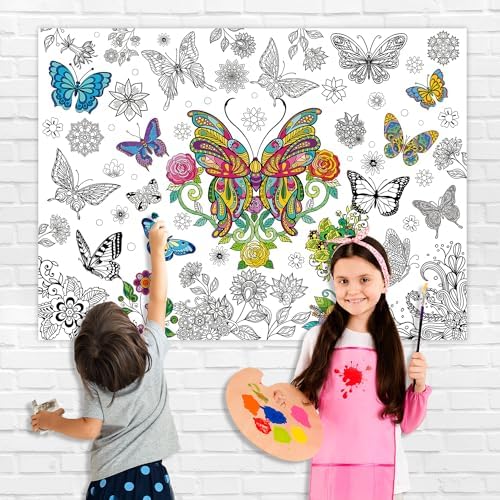 Nicime 433x315 Butterfly Coloring Poster Party Favor