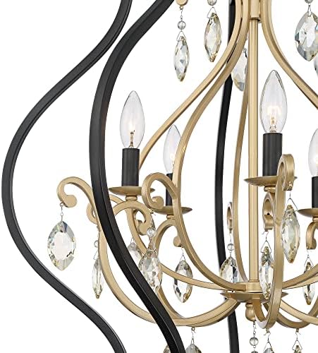 Clara Black Gold Iron Chandelier 5-Light Pendant
