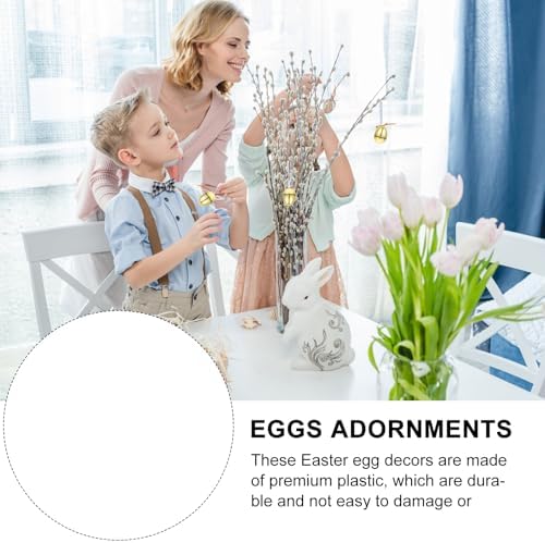 10pcs Bright Plastic Fillable Easter Ornaments