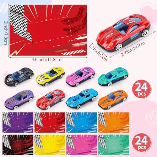 Valentines Day Race Car Gift Set 24 Pack