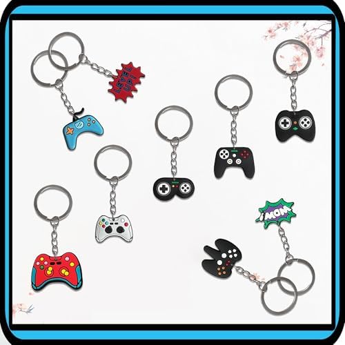 74PCS Gaming Party Decorations Set with Keychains and Stickers