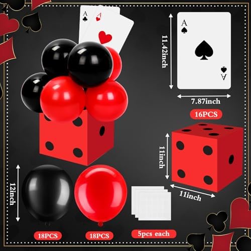 68 Pcs Casino Party Decorations Set