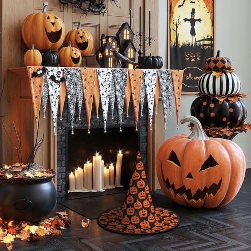 Witch Hats Halloween Cone Wizard Costume Hat for Adults