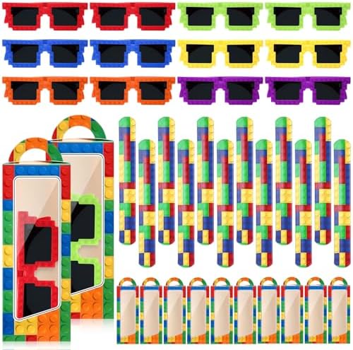 Wettarn 48 Pcs Building Block Party Favors for Kids