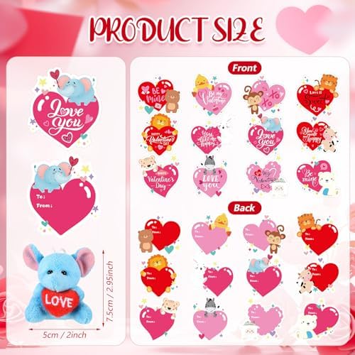 45 Piece Graduation Gift Set Mini Plush Toys with Cap and Cards