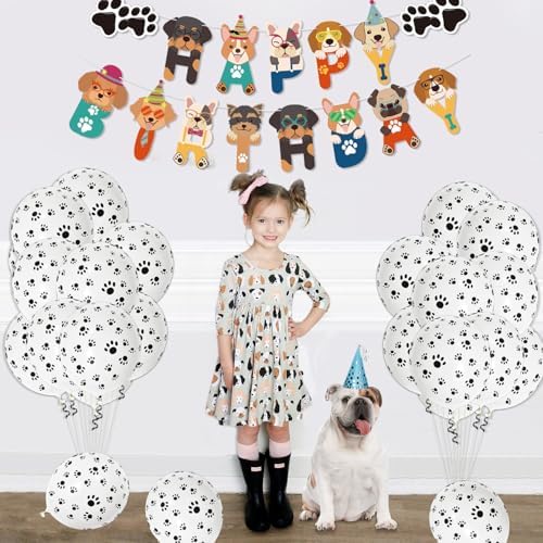 Hegbolke Dog Birthday Party Supplies Set of 20