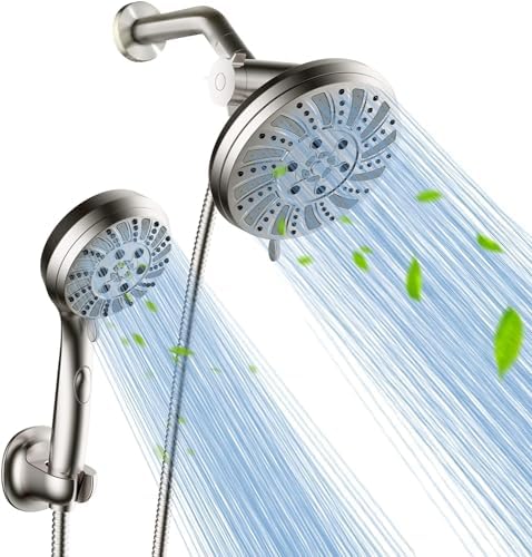WaterSong Shower Head with Handheld 6-Setting Combo