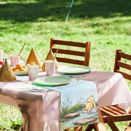 Winnie Bear Themed Tablecloth for Baby Shower or Birthday Party