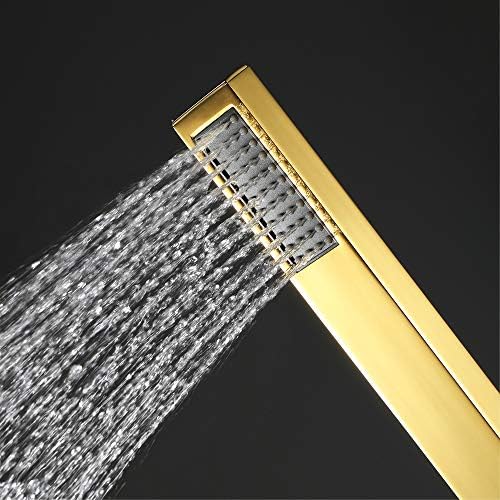 X Handheld Shower Head Gold with 15M Hose