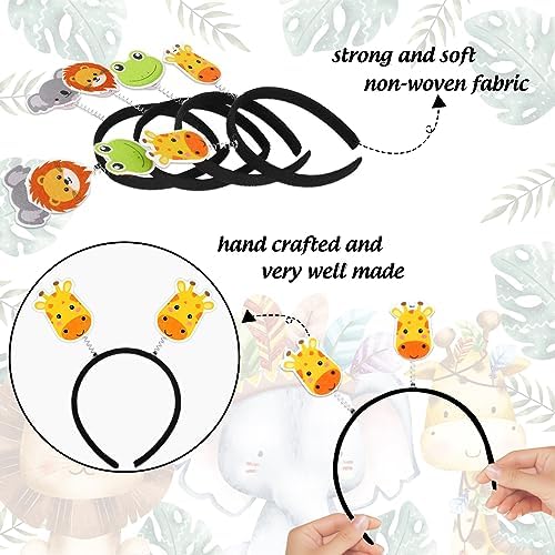 Whaline Jungle Animals Headbands and Hair Hoops - 9Pcs Set