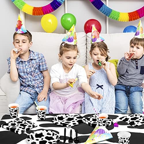 Durony 169 Piece Cow Print Party Set for 24 Guests