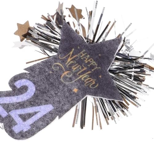 LUOZZY 12pcs 2024 New Year Headband Tiara Set