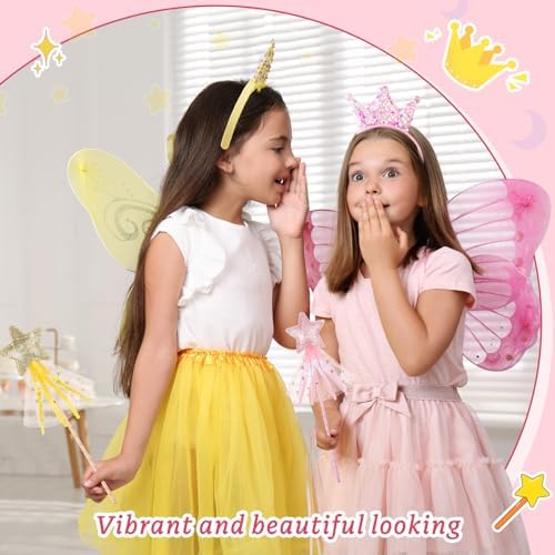 48 Pcs Princess Wands Crown Headbands Party Favor Set
