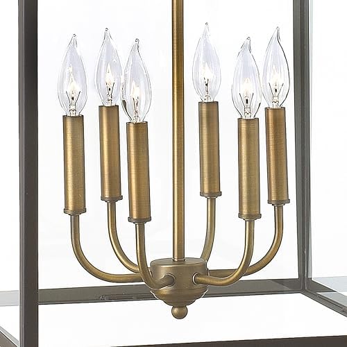 Hinkley Clarendon 6 Light Open Frame Bronze Lantern