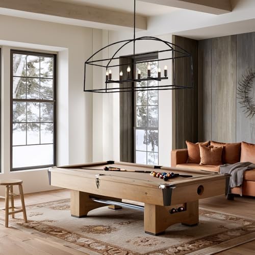 Modern Industrial Linear Chandelier with Bronze Finish