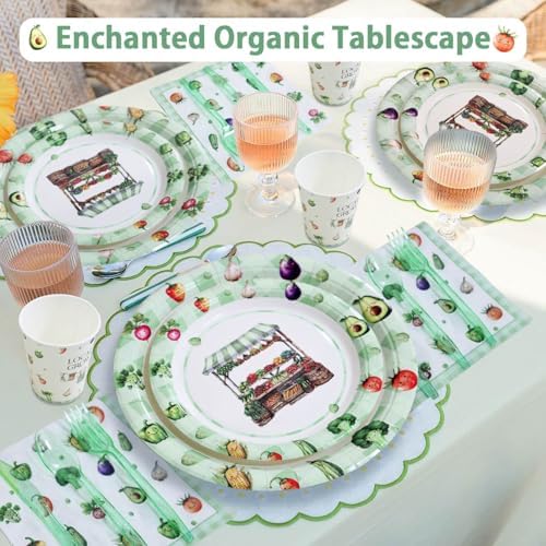 Locally Grown Baby Shower Decor Plates Set 175pcs