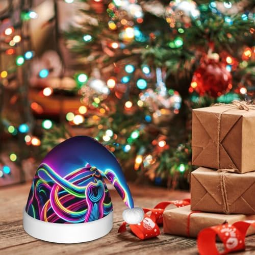 Augenstern Neon Skeleton Christmas Hat For Kids