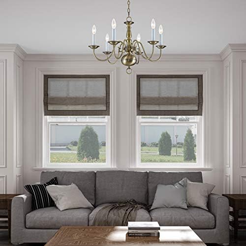Livex Lighting Williamsburgh 6 Light Brushed Nickel Chandelier